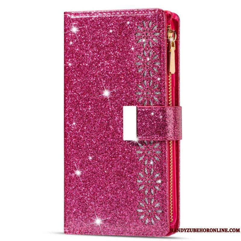 Housse Xiaomi 13 Paillettes Portefeuille Zip