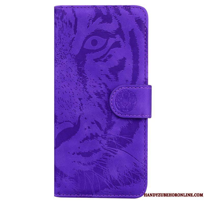 Housse Xiaomi 13 Pro Empreinte de Tigre à Lanière