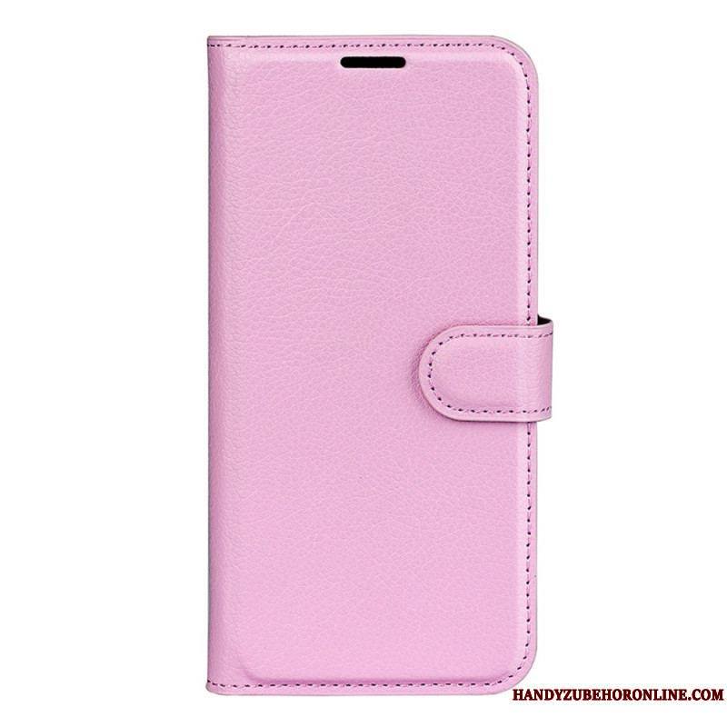 Housse Xiaomi 13 Simili Cuir Litchi Classique