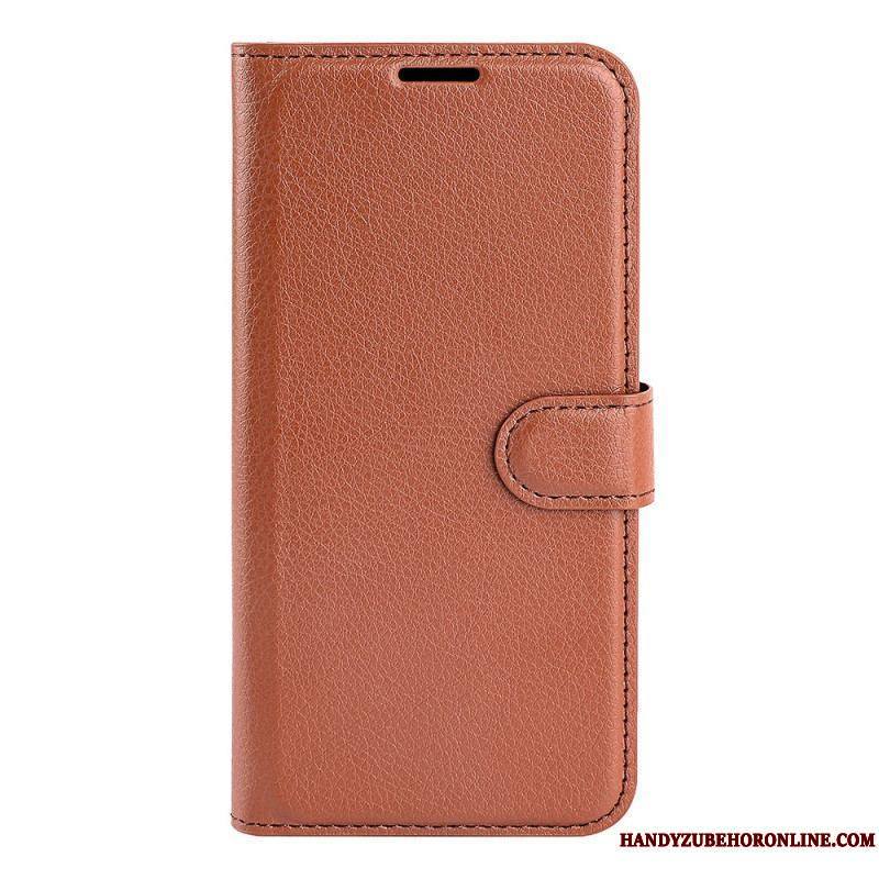 Housse Xiaomi 13 Simili Cuir Litchi Classique