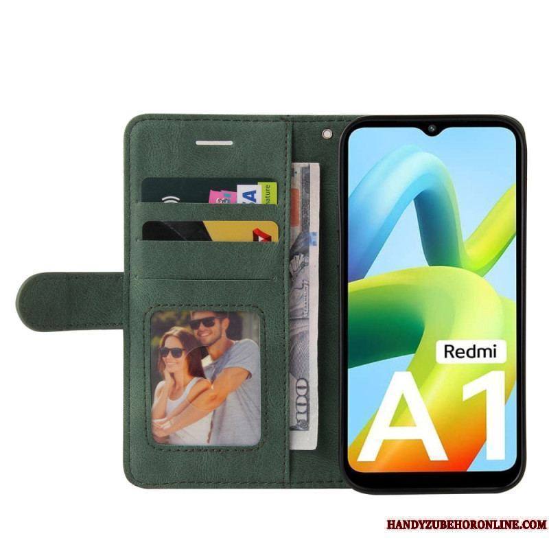 Housse Xiaomi Redmi A1 Simili Cuir Bicolore Signature