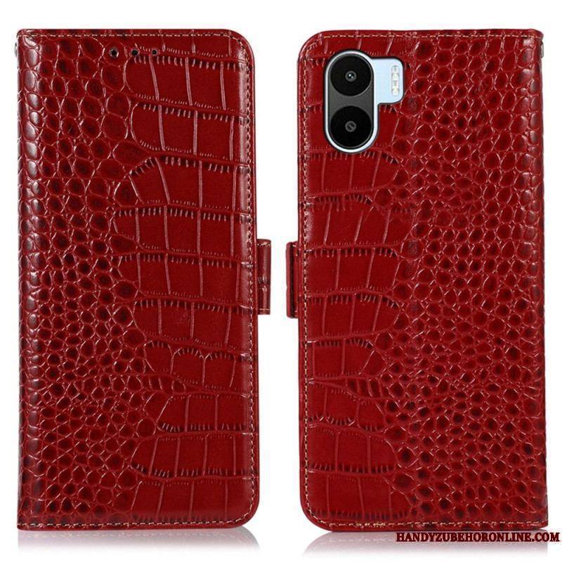 Housse Xiaomi Redmi A1 Style Crocodile RFID