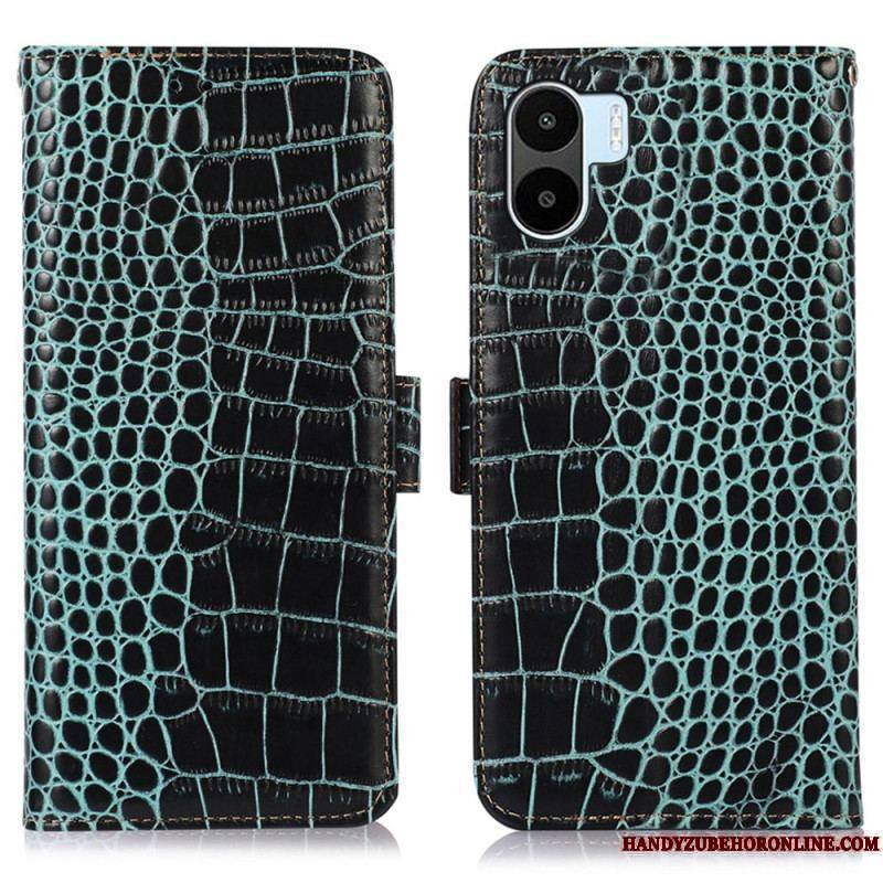 Housse Xiaomi Redmi A1 Style Crocodile RFID