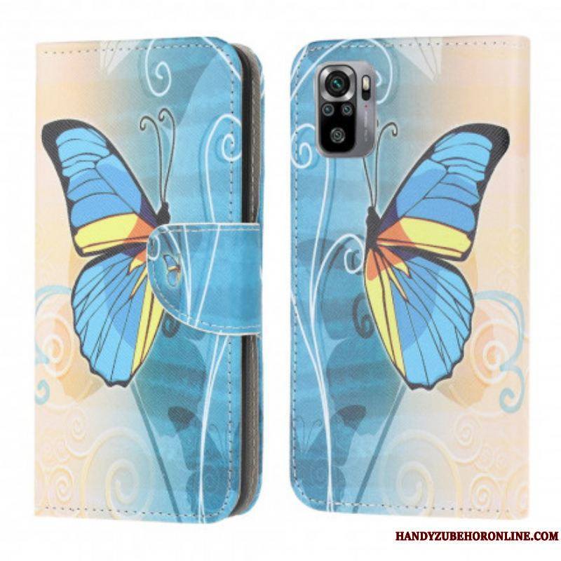 Housse Xiaomi Redmi Note 10/10S/Poco M5s Butterflies