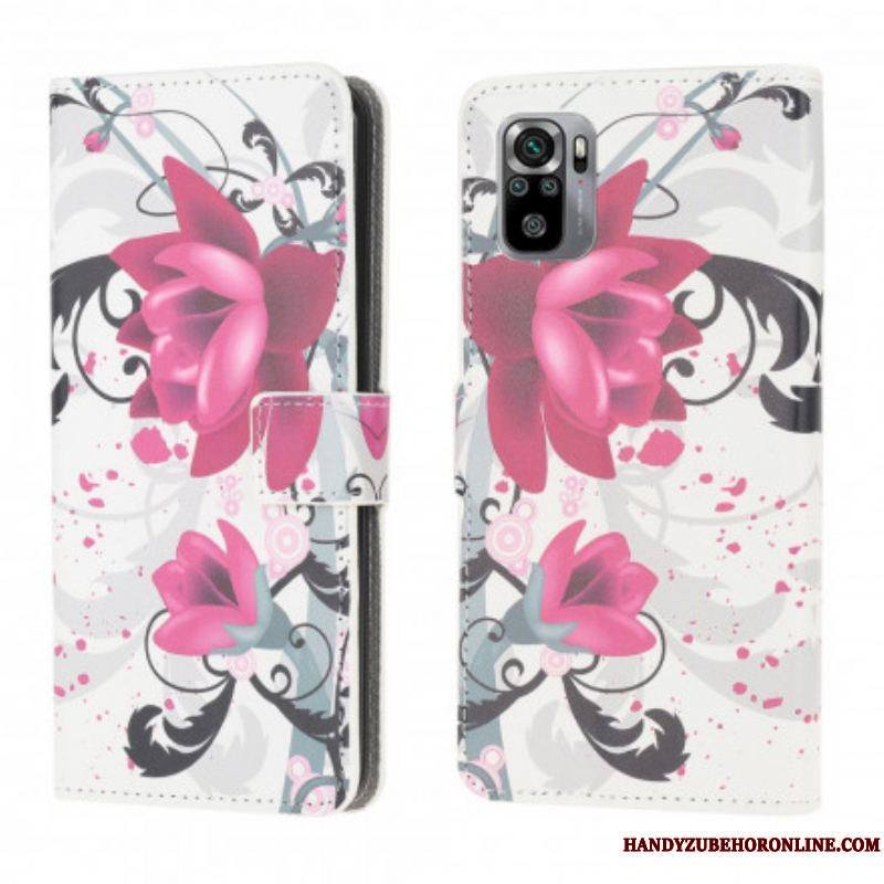 Housse Xiaomi Redmi Note 10/10S/ Poco M5s Tropical Flowers