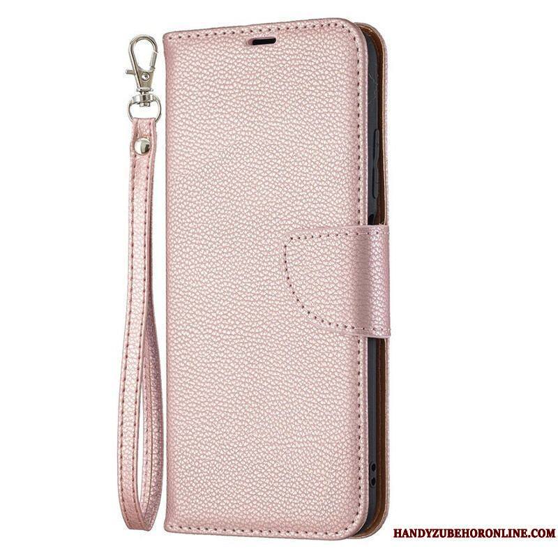 Housse Xiaomi Redmi Note 10 5G / Poco M3 Pro 5G Litchi Rabat Oblique