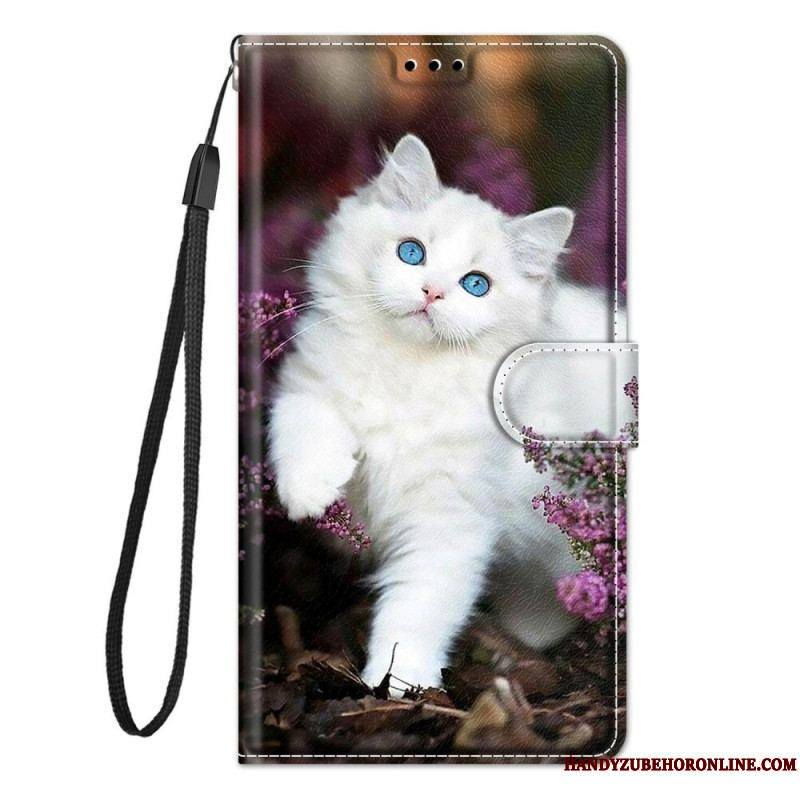 Housse Xiaomi Redmi Note 10 Pro Chat Trop Cute à Lanière