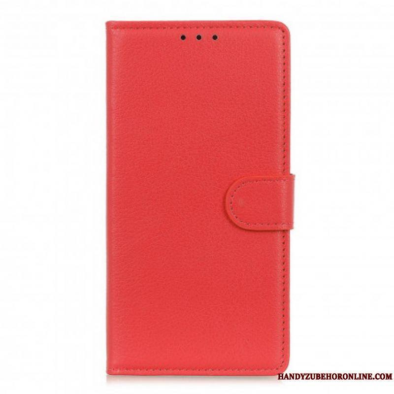 Housse Xiaomi Redmi Note 10 Pro Effet Cuir Litchi Premium