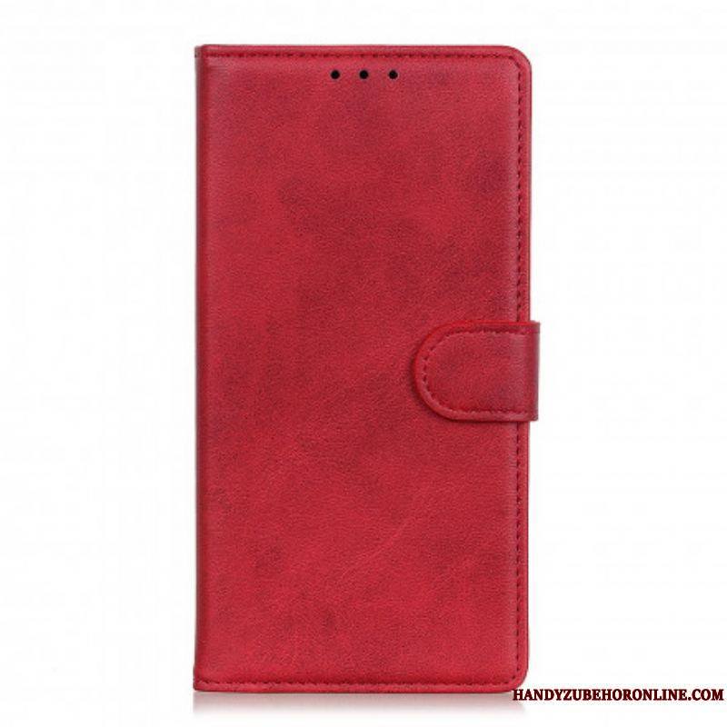 Housse Xiaomi Redmi Note 10 Pro Effet Cuir Mat Rétro