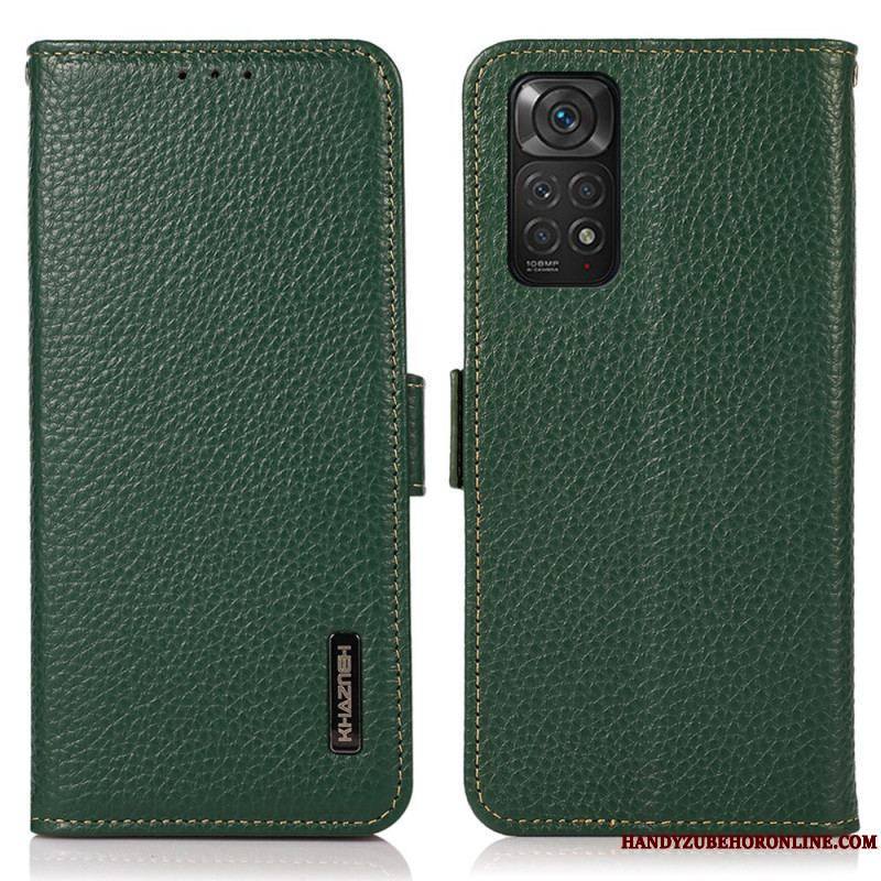 Housse Xiaomi Redmi Note 11 / 11s Cuir Litchi KHAZNEH RFID