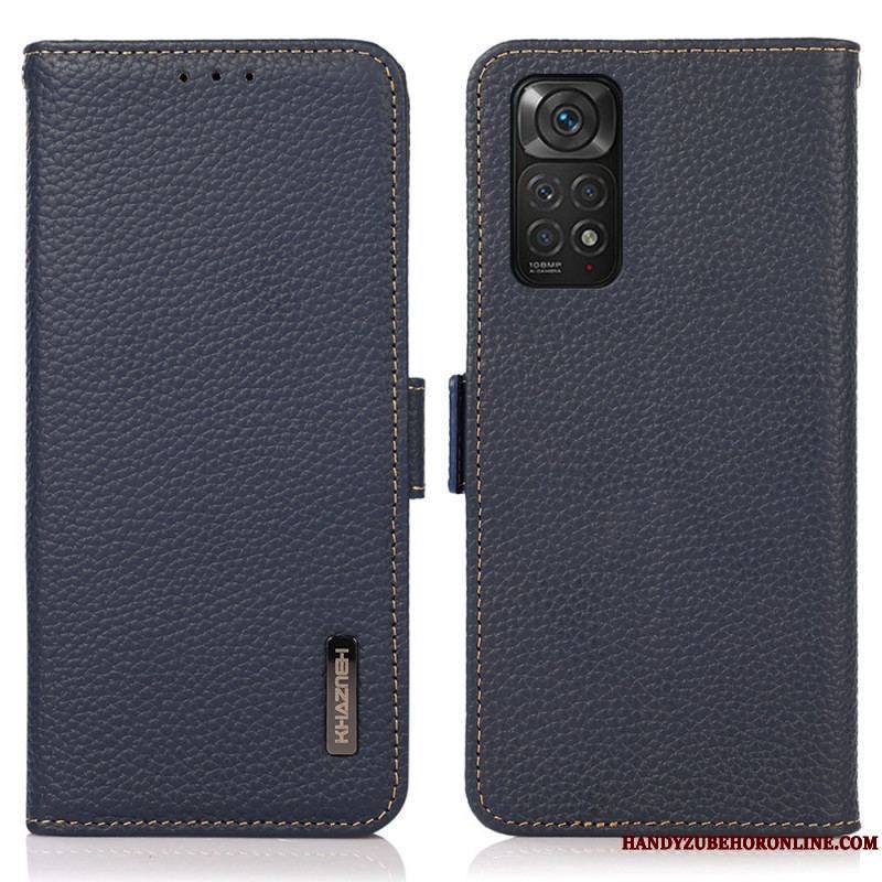 Housse Xiaomi Redmi Note 11 / 11s Cuir Litchi KHAZNEH RFID