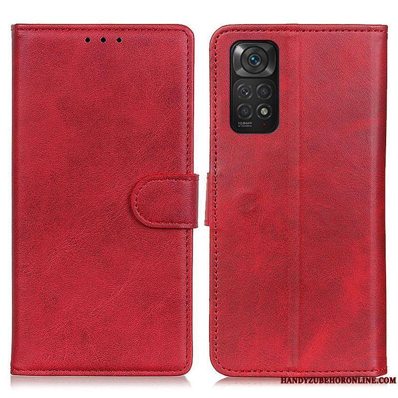 Housse Xiaomi Redmi Note 11 / 11s Effet Cuir Mat Rétro