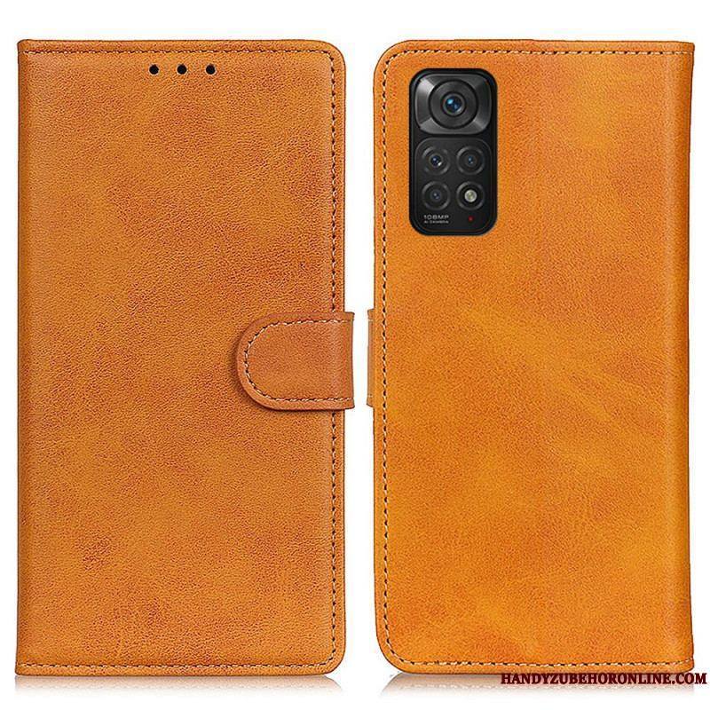 Housse Xiaomi Redmi Note 11 / 11s Effet Cuir Mat Rétro