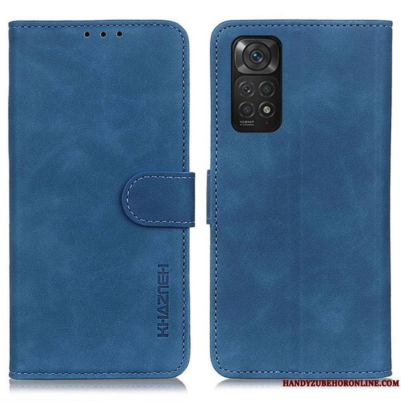 Housse Xiaomi Redmi Note 11 / 11s Effet Cuir Vintage KHAZNEH