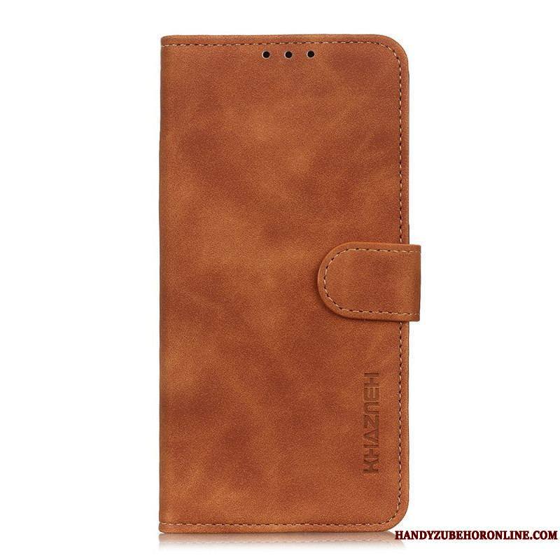 Housse Xiaomi Redmi Note 11 Pro / Note 11 Pro 5G Effet Cuir Vintage KHAZNEH