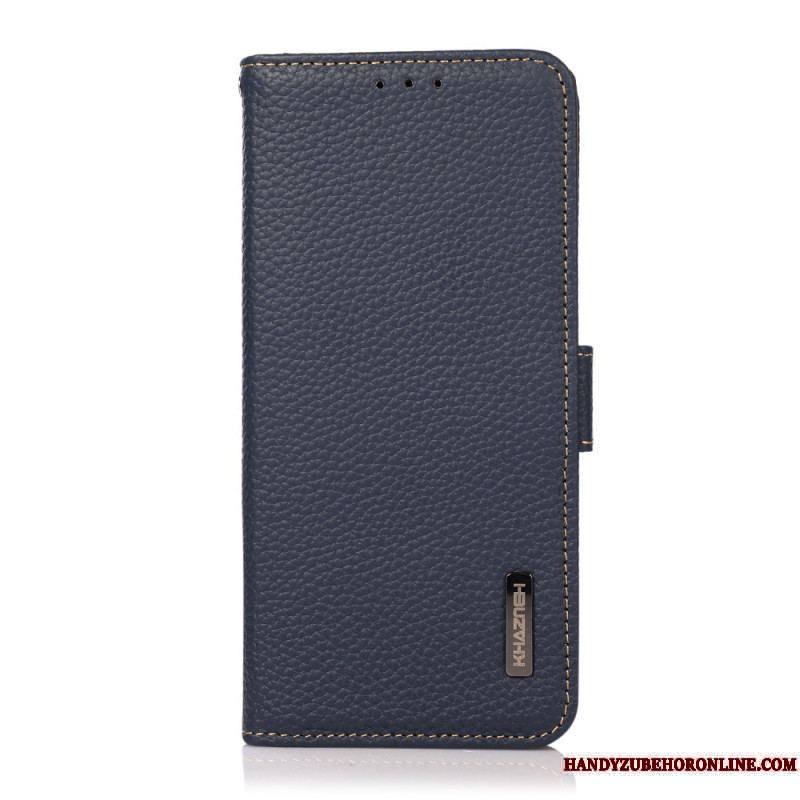 Housse Xiaomi Redmi Note 11 Pro / Note 11 Pro 5G Véritable Cuir Litchi KHAZNEH RFID