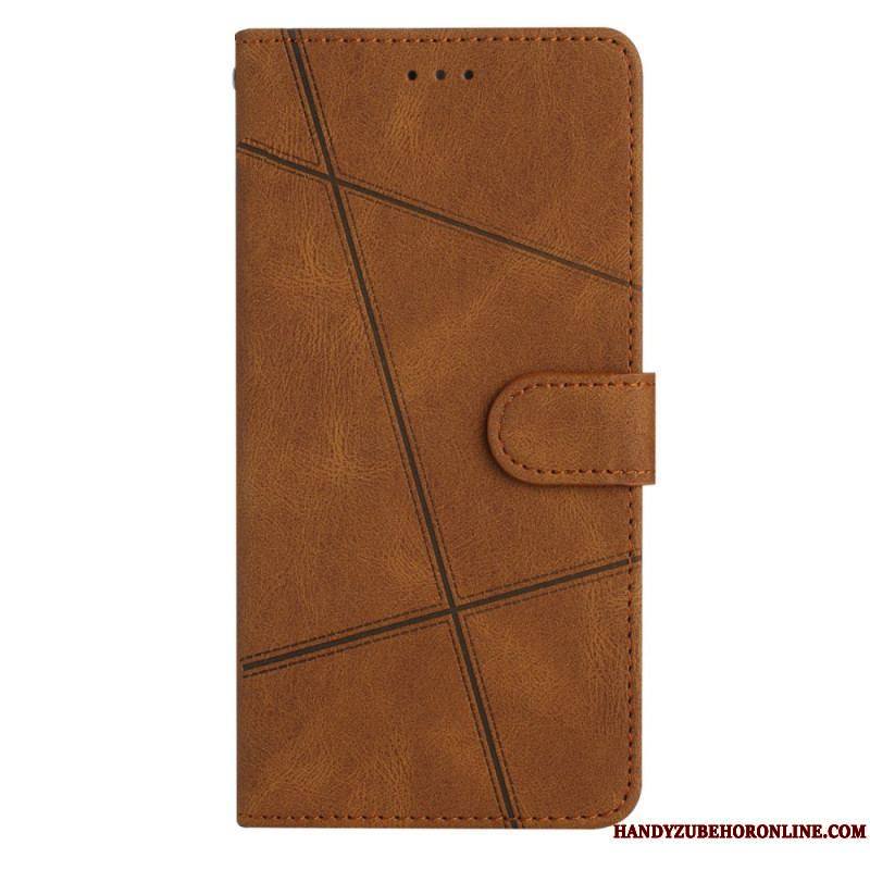 Housse Xiaomi Redmi Note 12 4G Géométrique à Lanière