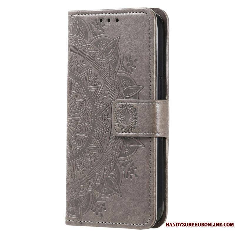 Housse Xiaomi Redmi Note 12 4G Mandala Soleil avec Lanière