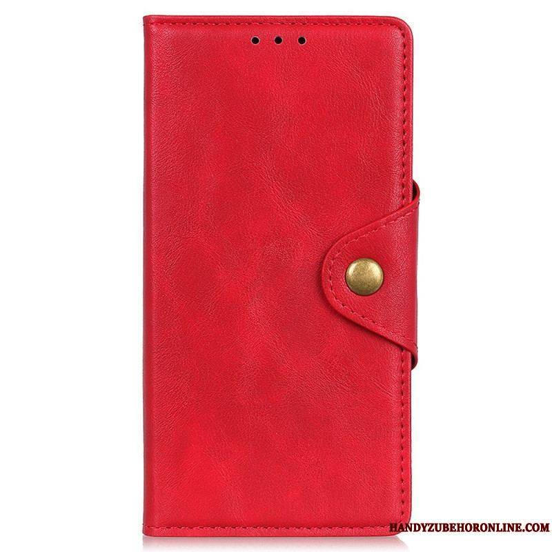 Housse Xiaomi Redmi Note 12 4G Simili Cuir Bouton Magnétique