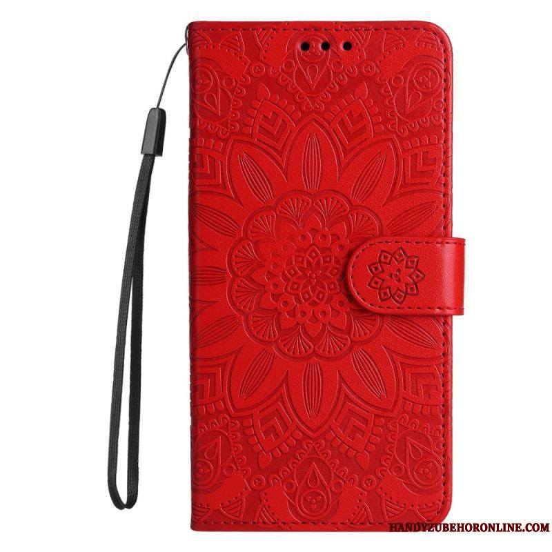Housse Xiaomi Redmi Note 12/Poco X5 5G Déco Mandala à Lanière