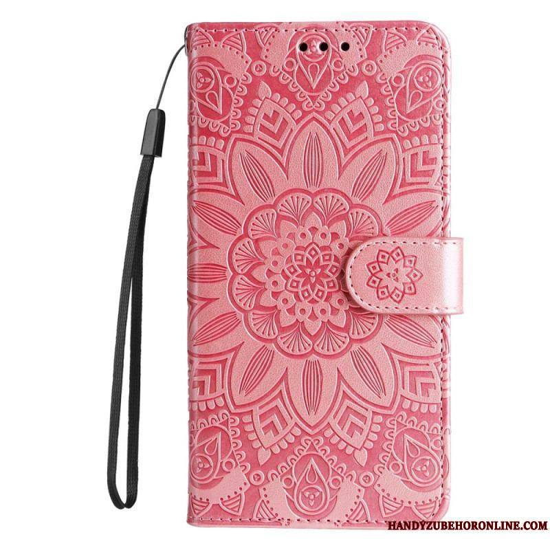 Housse Xiaomi Redmi Note 12/Poco X5 5G Déco Mandala à Lanière