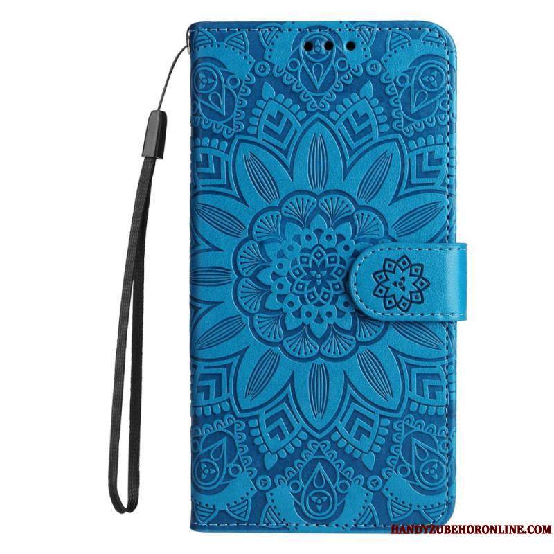 Housse Xiaomi Redmi Note 12/Poco X5 5G Déco Mandala à Lanière