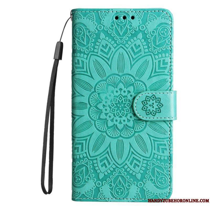 Housse Xiaomi Redmi Note 12/Poco X5 5G Déco Mandala à Lanière