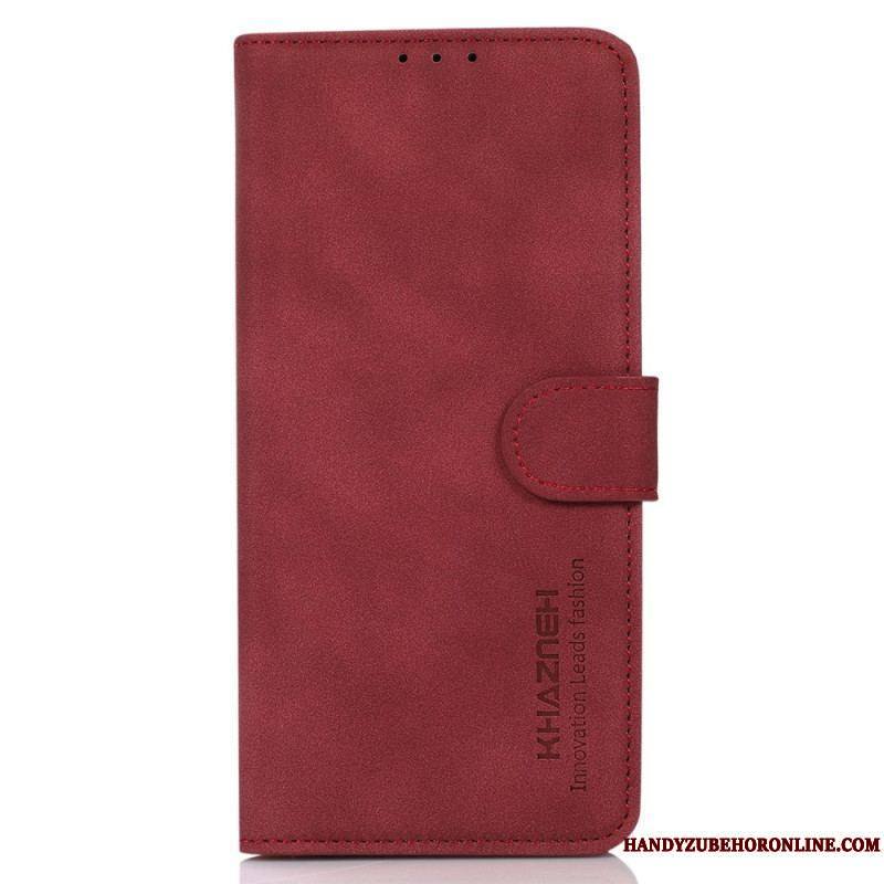 Housse Xiaomi Redmi Note 12/Poco X5 5G Effet Cuir Fashion KHAZNEH