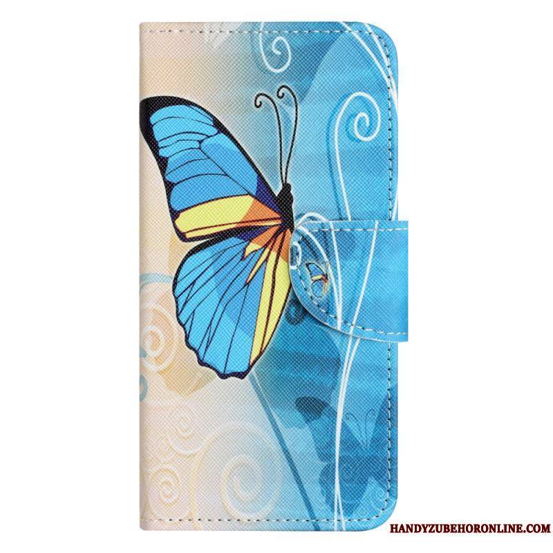 Housse Xiaomi Redmi Note 12/Poco X5 5G Sublimes Papillons à Lanière