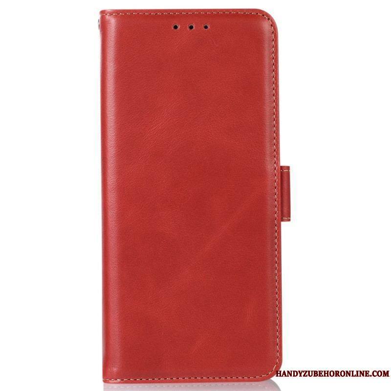 Housse Xiaomi Redmi Note 12/Poco X5 Véritable Cuir Fonction RFID