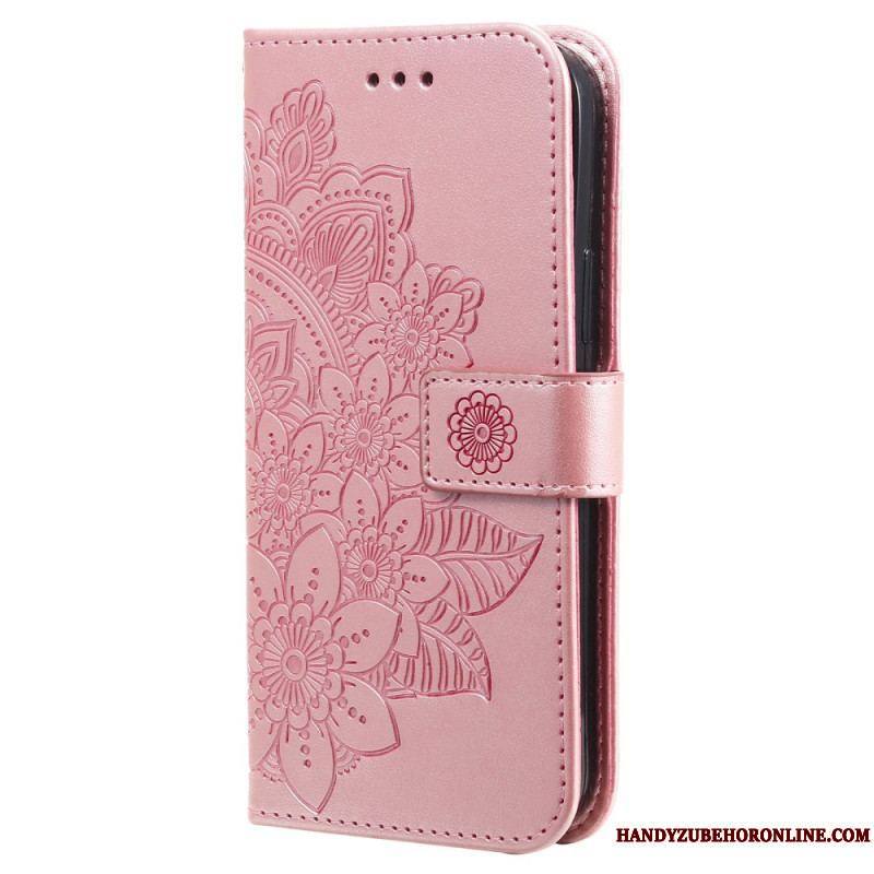 Housse Xiaomi Redmi Note 12 Pro Plus Fleur Mandala à Lanière