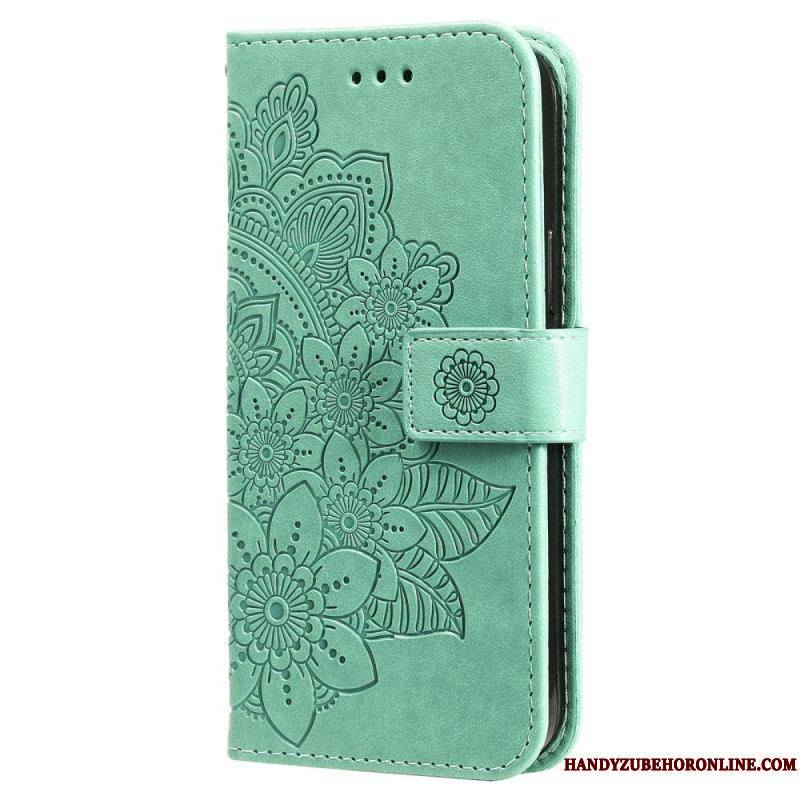 Housse Xiaomi Redmi Note 12 Pro Plus Fleur Mandala à Lanière