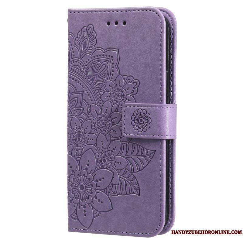 Housse Xiaomi Redmi Note 12 Pro Plus Fleur Mandala à Lanière