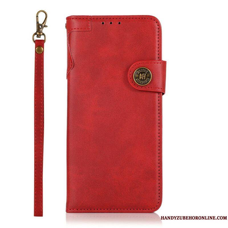 Housse iPhone 13 Mini Bouton Magnétique KHAZNEH