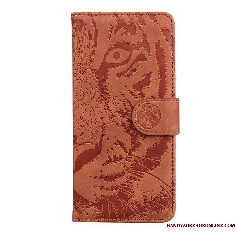 Housse iPhone 13 Mini Empreinte Face de Tigre