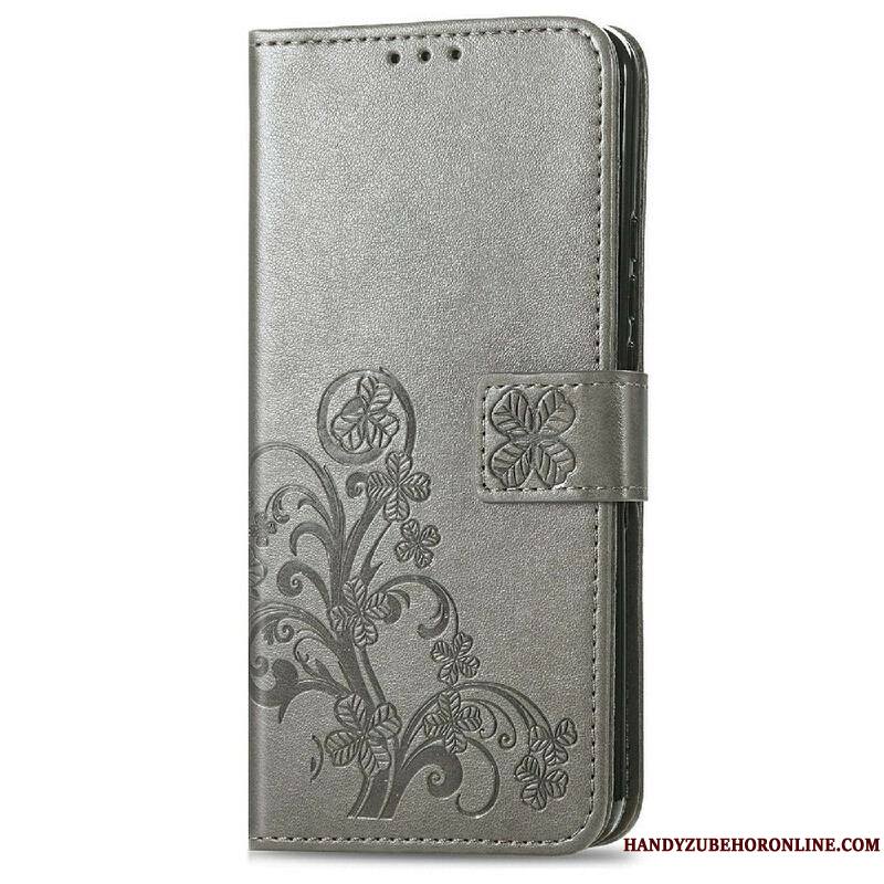 Housse iPhone 13 Mini Papillons et Fleurs à Lanière