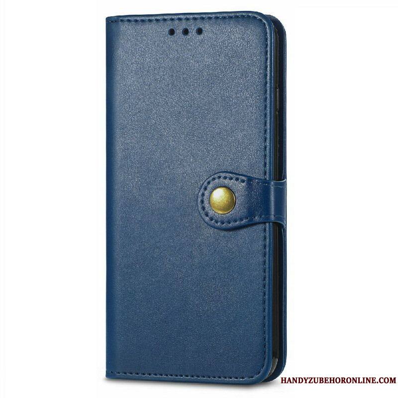 Housse iPhone 13 Mini Simili Cuir et Fermoir Vintage