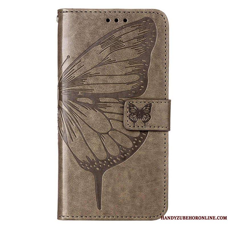 Housse iPhone 14 Pro Max Papillon Baroque à Lanière