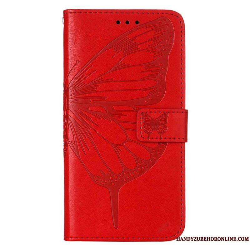 Housse iPhone 14 Pro Max Papillon Baroque à Lanière