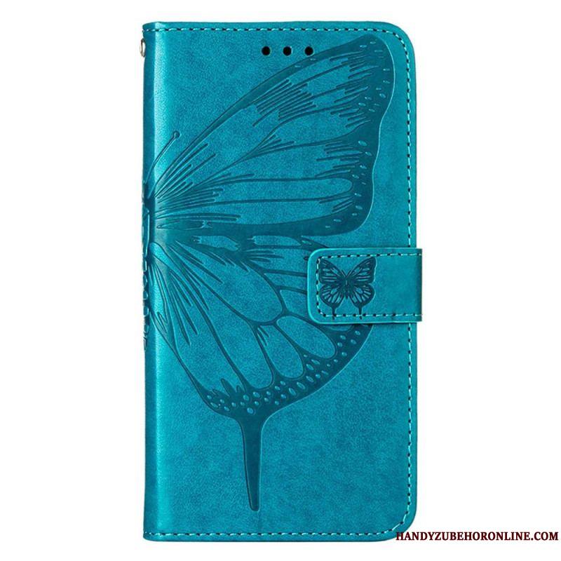 Housse iPhone 14 Pro Max Papillon Baroque à Lanière