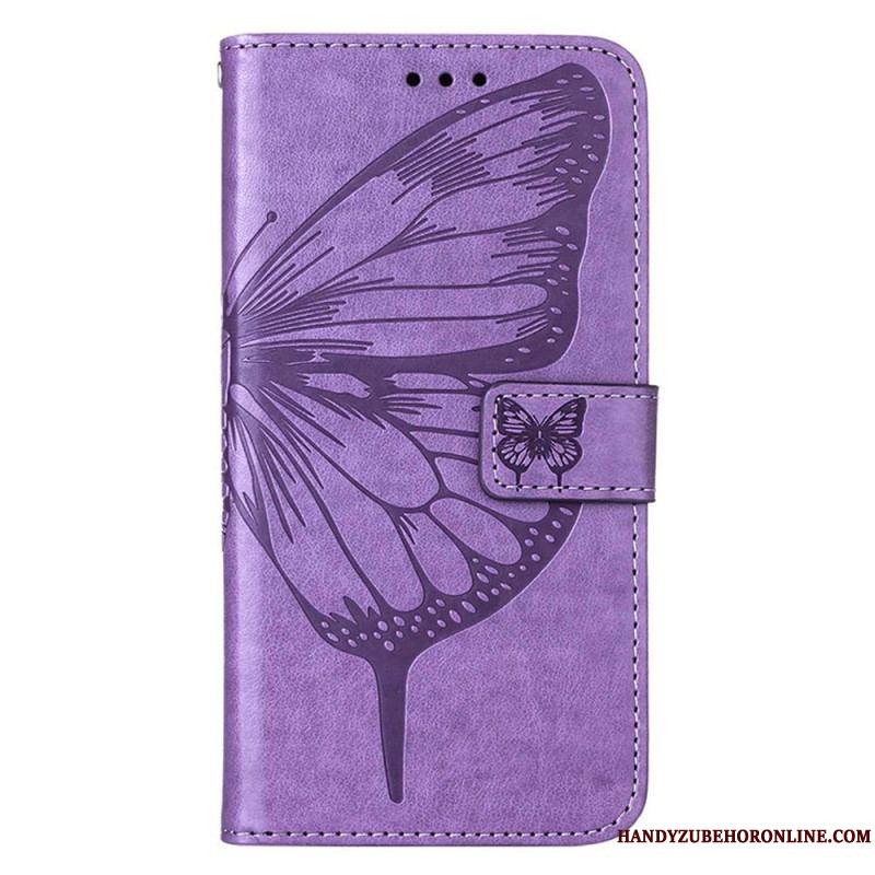 Housse iPhone 14 Pro Max Papillon Baroque à Lanière