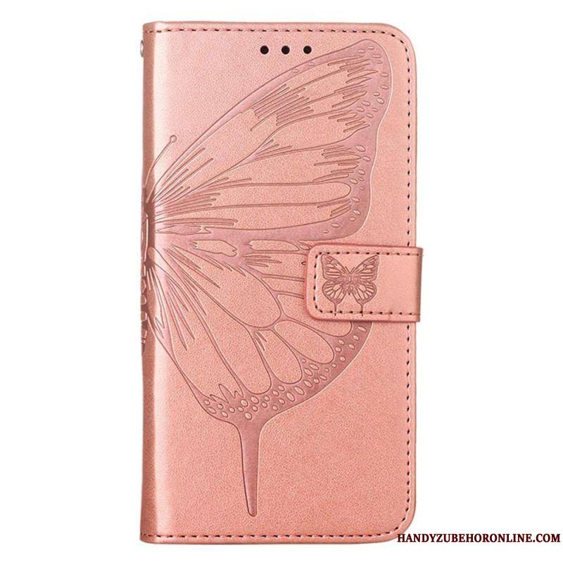 Housse iPhone 14 Pro Max Papillon Baroque à Lanière