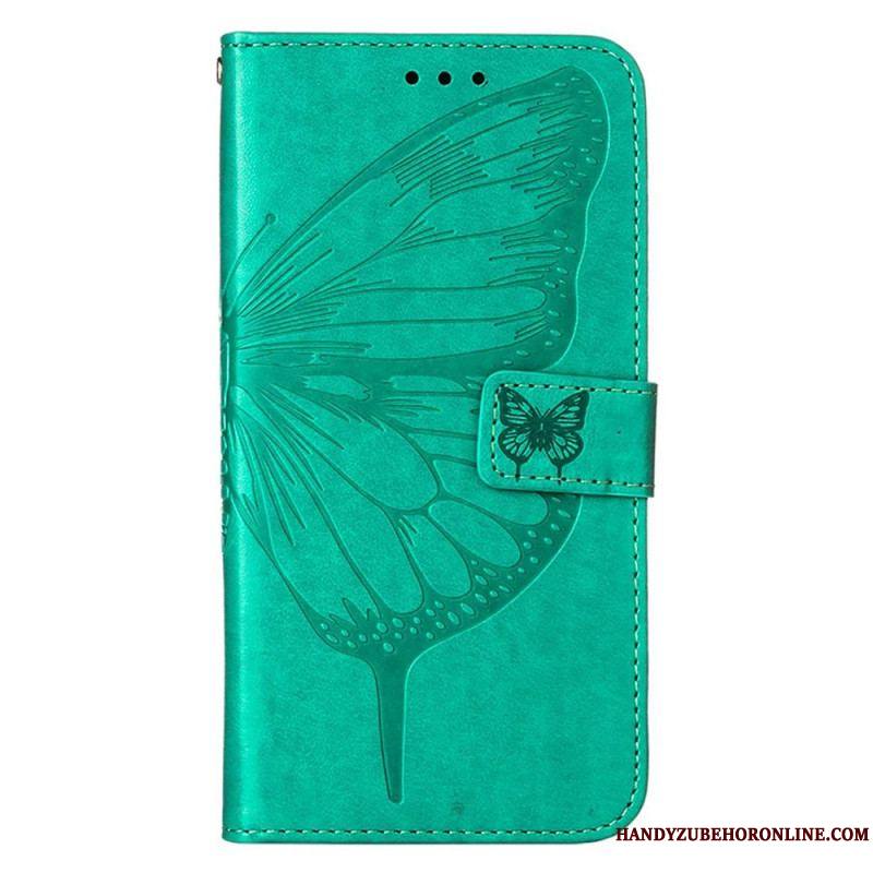 Housse iPhone 14 Pro Max Papillon Baroque à Lanière