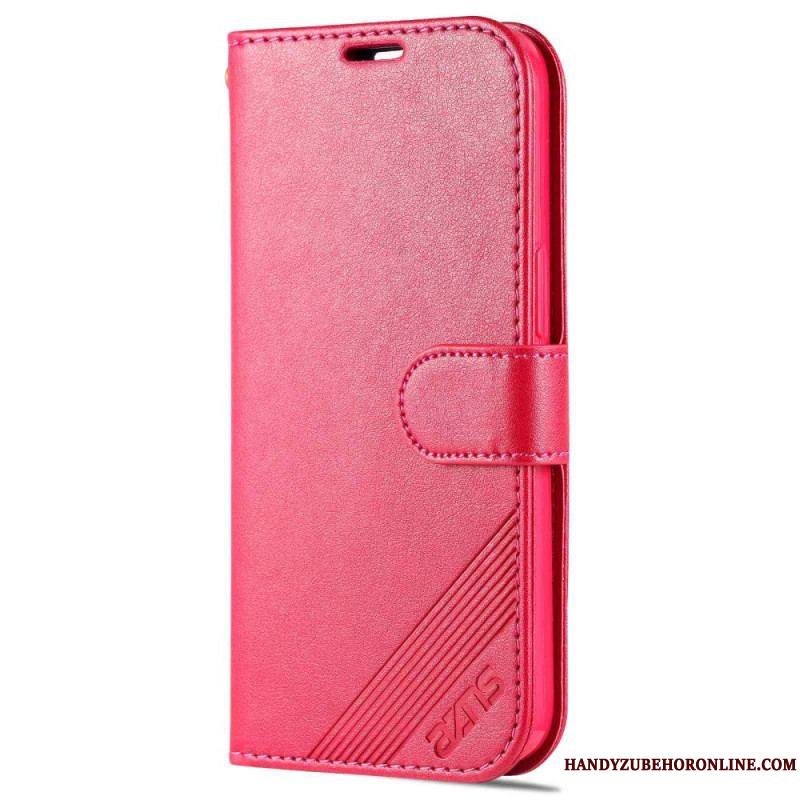 Housse iPhone 14 Style Cuir AZNS