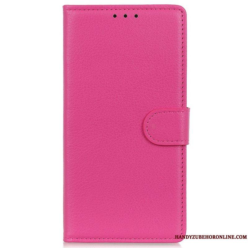 Housse iPhone 14 Traditionnellement Litchi