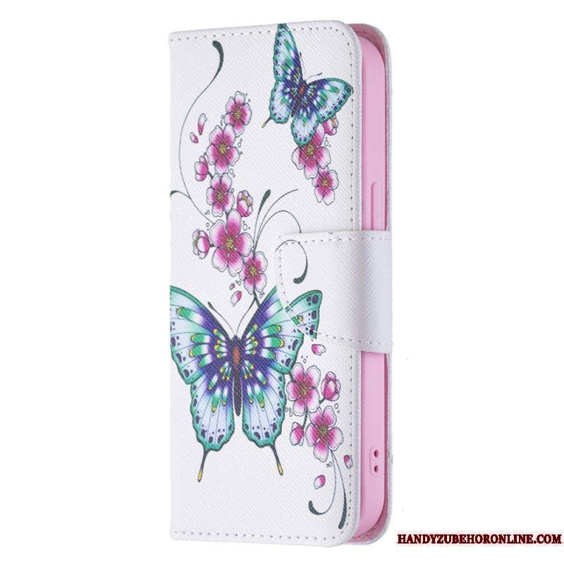 Housse iPhone 15 Papillons en Vol