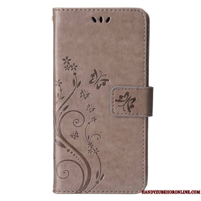 Housse iPhone 15 Plus Fleurs et Papillons