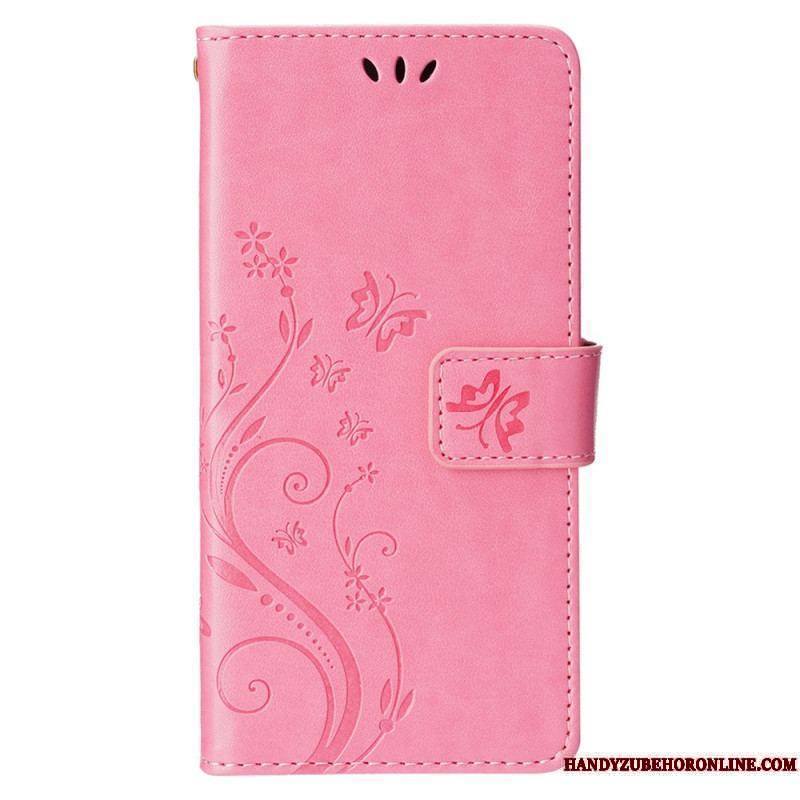 Housse iPhone 15 Plus Fleurs et Papillons