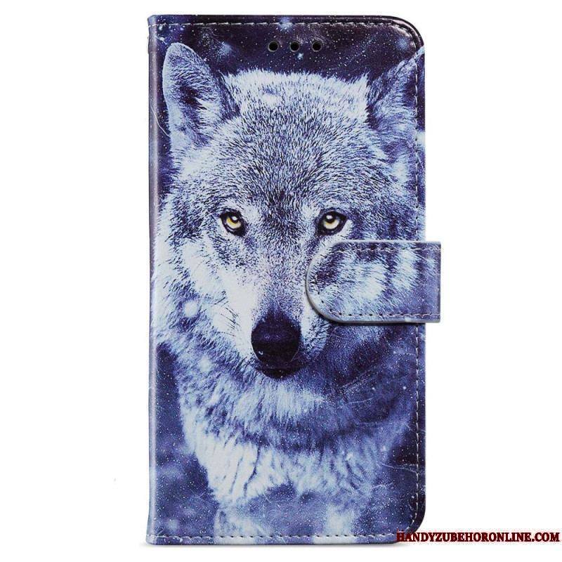 Housse iPhone 15 Plus Loups à Lanière