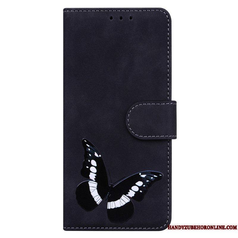 Housse iPhone 15 Plus Simili Cuir Papillon